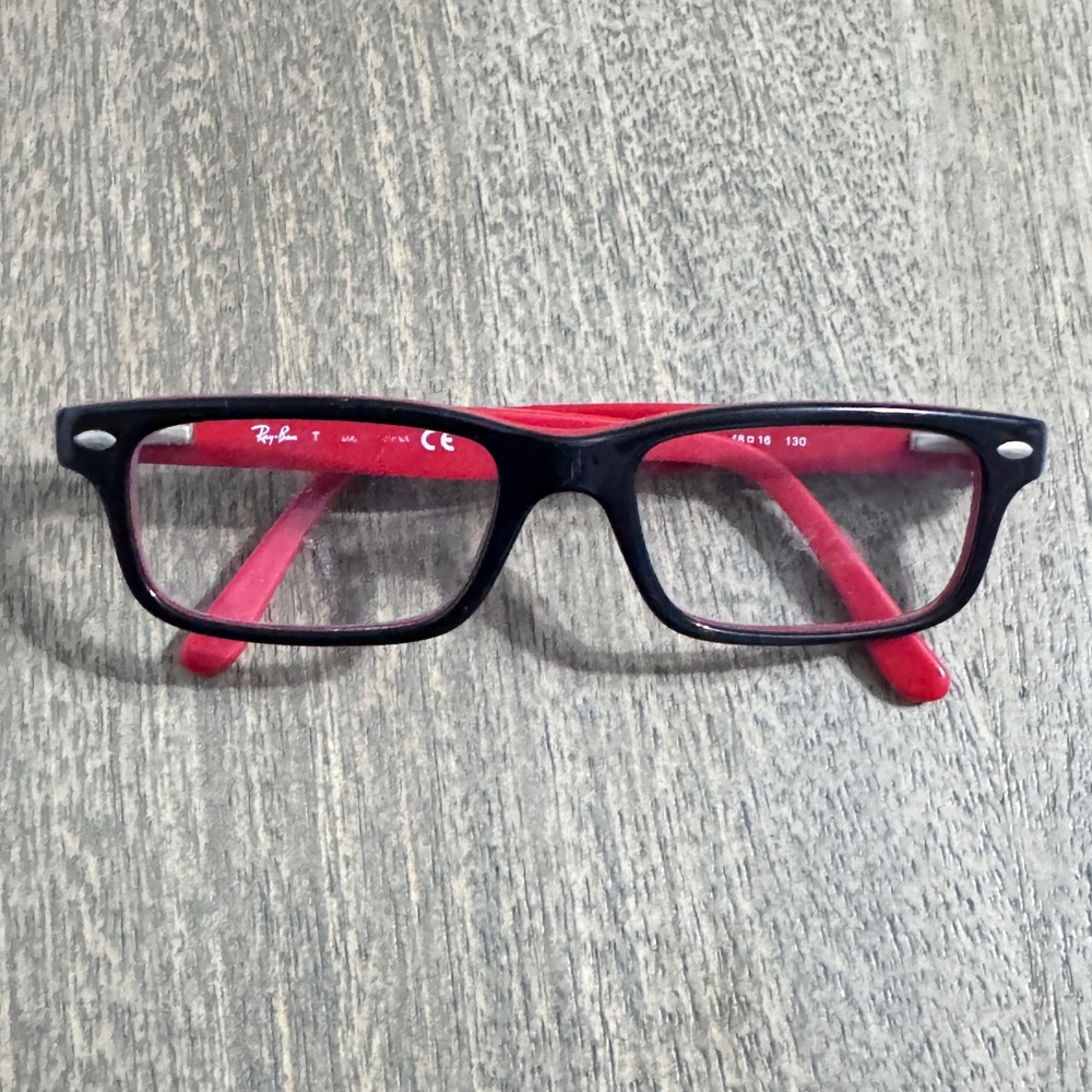 Ray-Ban Junior RB 1535 3573 Black Red Eyeglass Frames 48-16-130